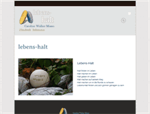 Tablet Screenshot of lebens-halt.ch